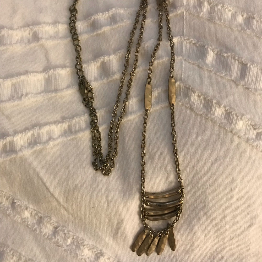 Long layering necklace